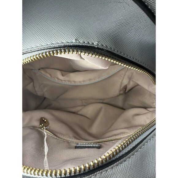 CALPAK Kaya Faux Leather Round Backpack in Blue - Picture 8 of 10